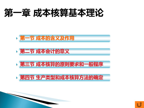 成本核算实务第一章 成本核算基本理 第三节-PPT精选文档