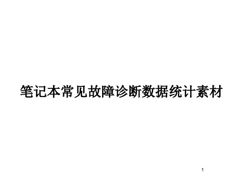 笔记本常见故障诊断数据统计素材PPT教案