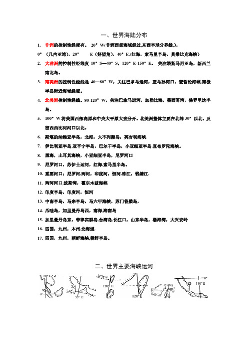 世界区域地理定位训练【精选文档】