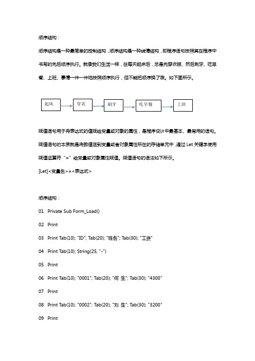 VB6.0顺序结构