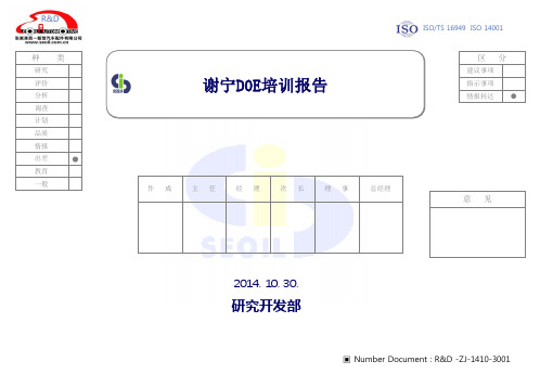 谢宁DOE培训报告(中文)