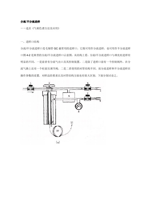 分流不分流进样