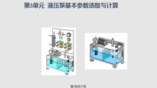 液压泵基本参数选取与计算精PPT课件