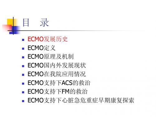 ecmo支持下心脏急危重症救治