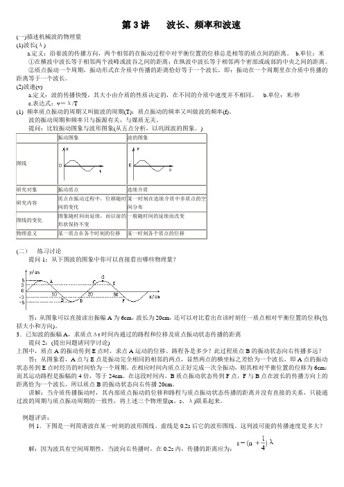 波长 频率和波速