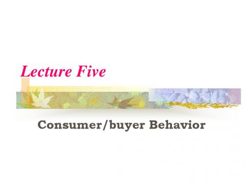 Consumerbuyer Behavior