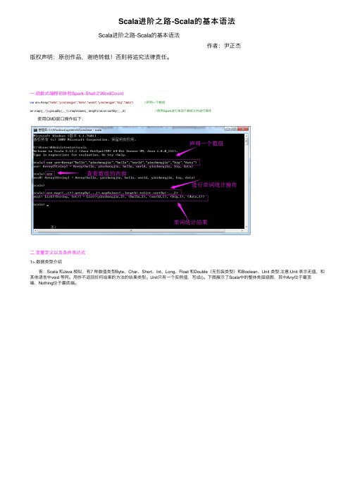 Scala进阶之路-Scala的基本语法