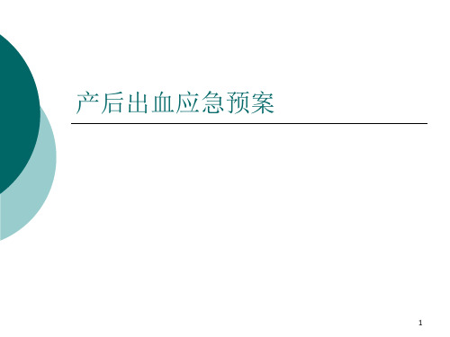 产后出血应急预案ppt课件