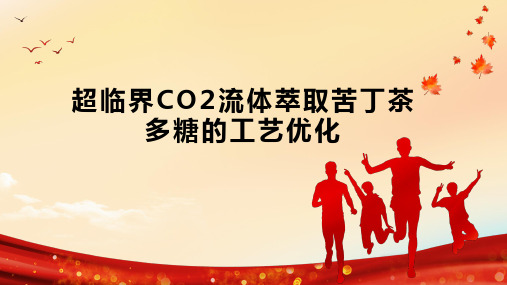 超临界CO2流体萃取苦丁茶多糖的工艺优化