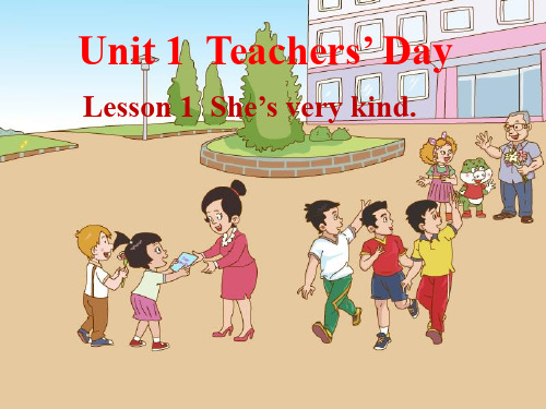 鲁科版英语五年级上册Unit 1《Lesson 1 She’s very kind》ppt课件3