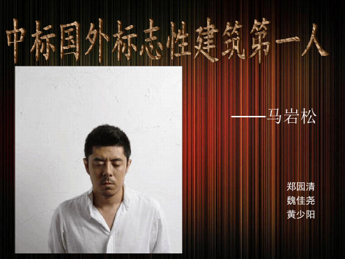 著名建筑师赏析马岩松分析