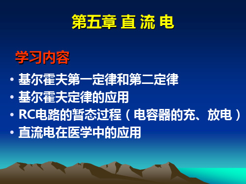 医用物理学五章 直流电54 课件