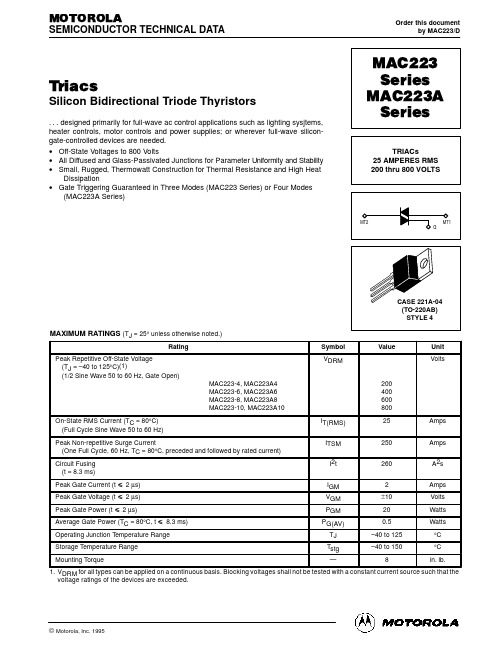 MAC223A6中文资料