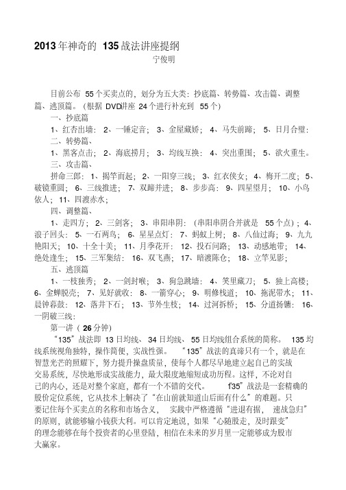 135战法55种方法图解(宁俊明2013版)精品名师资料