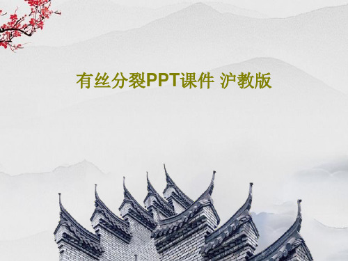 有丝分裂PPT课件 沪教版39页PPT