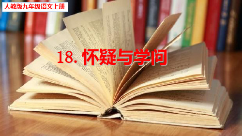 18《怀疑与学问》课件