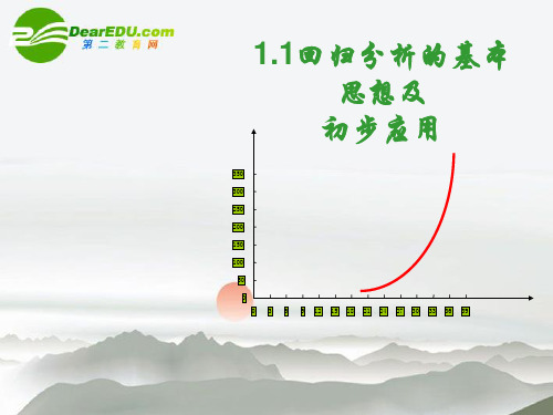 高中数学11回归分析的基本思想及初步应用(2课时)新人教A版选修12PPT课件