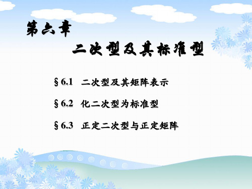 二次型及其标准形