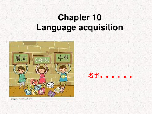 语言学概论第十章Language Acquisition