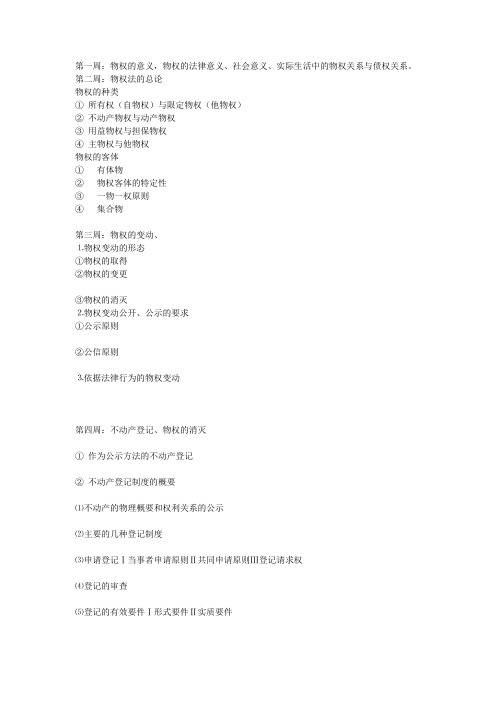 复旦大学段匡物权法讲义