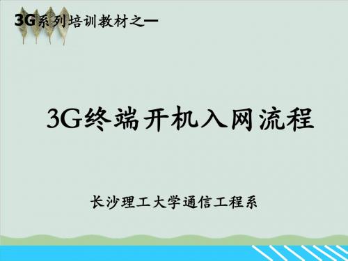 3G终端开机入网流程PPT课件( 59页)