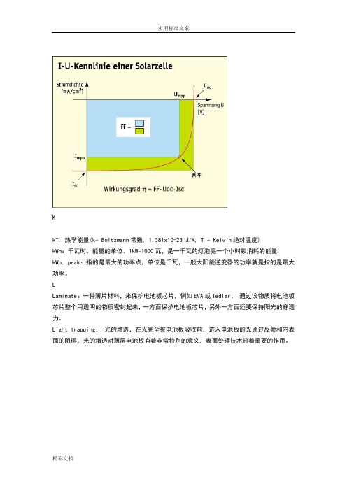 太阳的能电池行业英语的词汇3