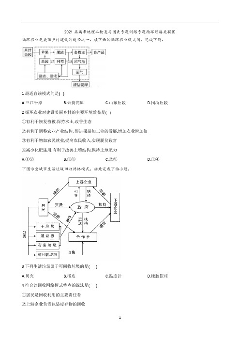 高考地理二轮复习图表专题训练专题循环经济关联图