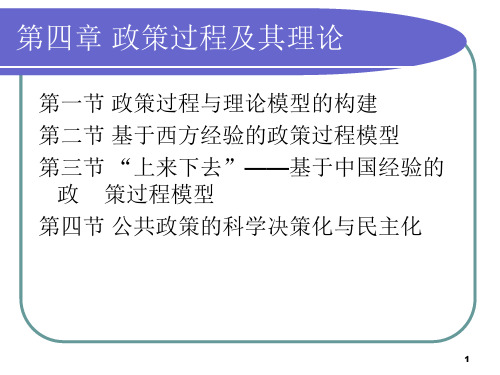 政策过程及其理论课件