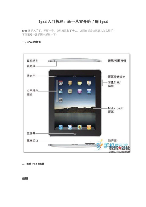 IPAD入门教程：新手从零开始了解ipad