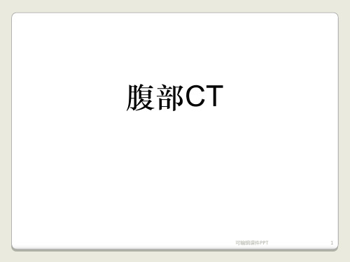 上腹部CT 基础图解