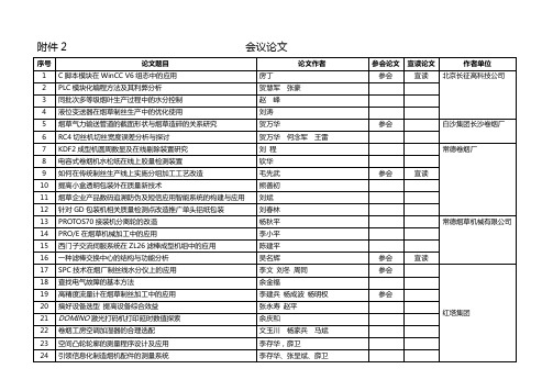 会议论文