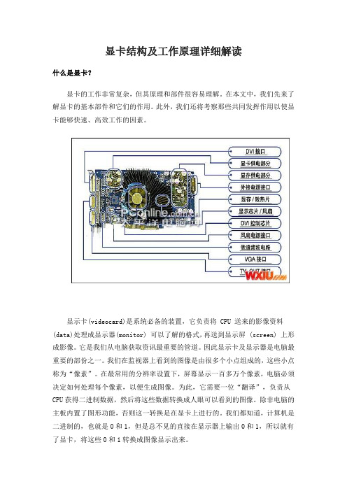 显卡结构与工作原理