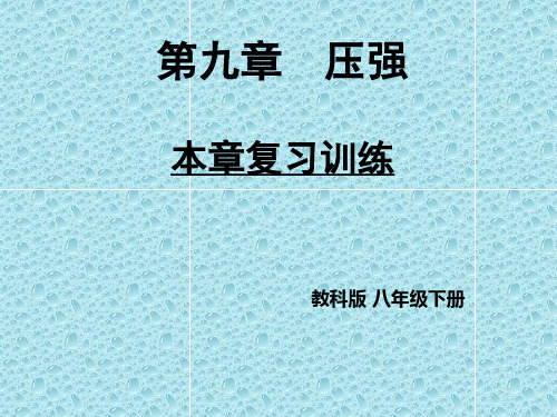 教科版八年级下册《第9章 压强》复习课件 (共35张PPT)