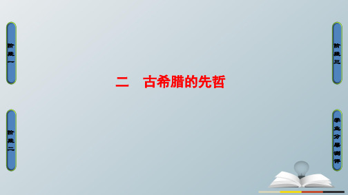 高中历史专题2东西方的先哲2古希腊的先哲课件人民版选修4