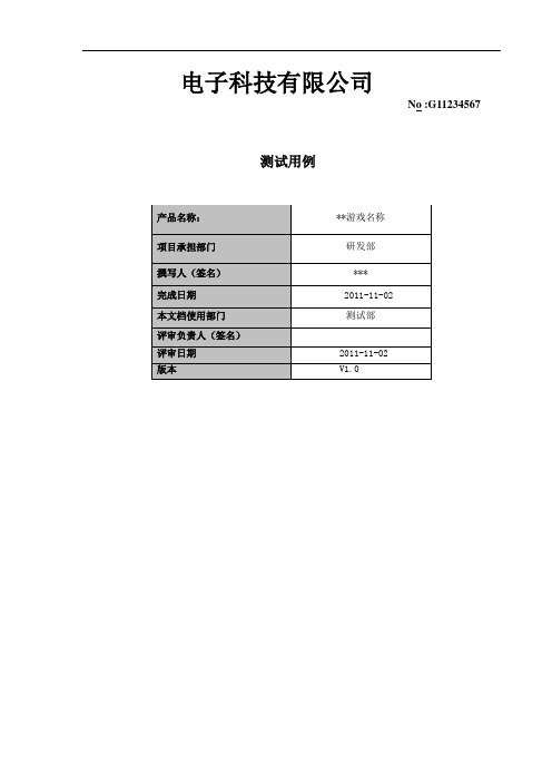 测试用例,bug模板1