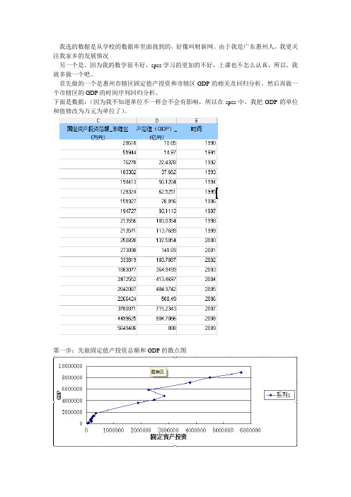 相关回归分析以及时间序列分析