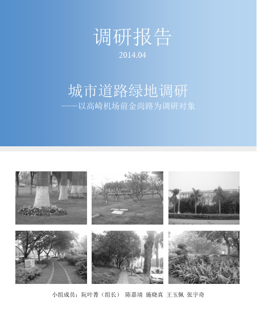 城市街道绿化设计调研报告