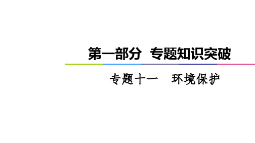 2021届老高考地理全国通用二轮复习 第1部分 专题11  环境保护