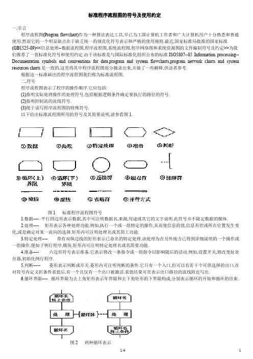 非常实用的流程图符号及说明