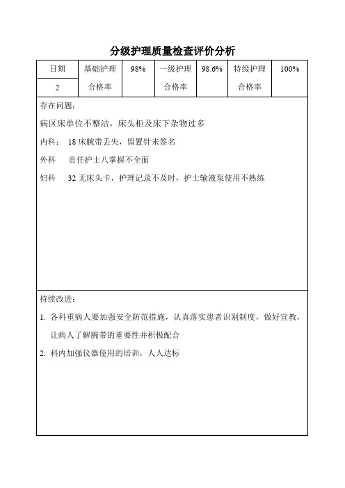 分级护理质量检查评价分析[1]