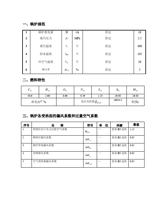 流化床热力计算资料