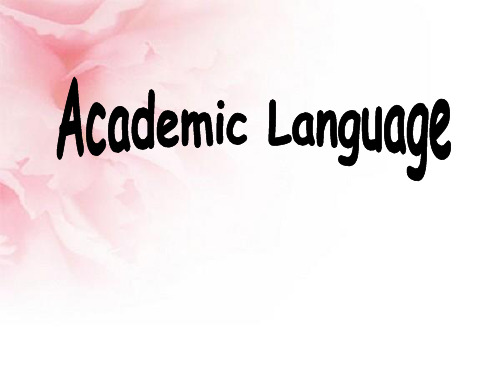 Academic Language