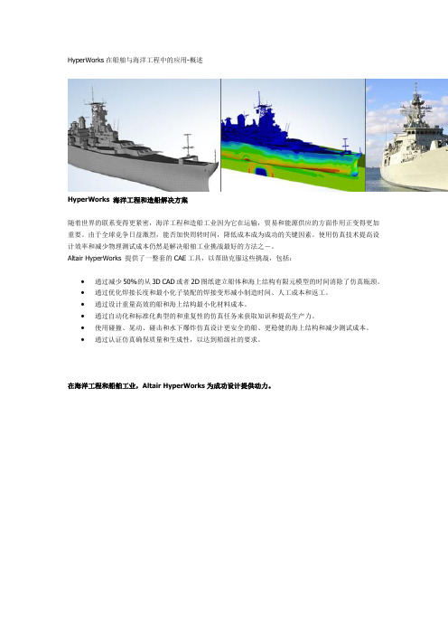 HyperWorks在船舶与海洋工程中的应用-概述