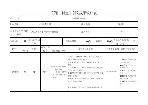 创岗成果统计表2