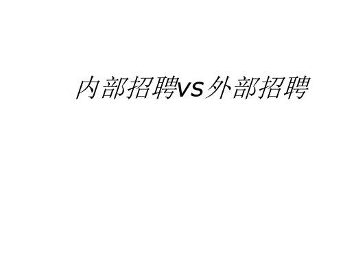 内部招聘vs外部招聘培训课件(PPT 32页)