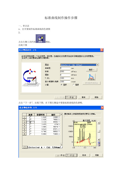 标准曲线制作操作步骤