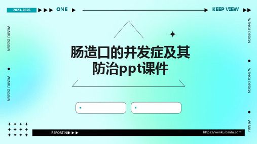 肠造口的并发症及其防治PPT课件