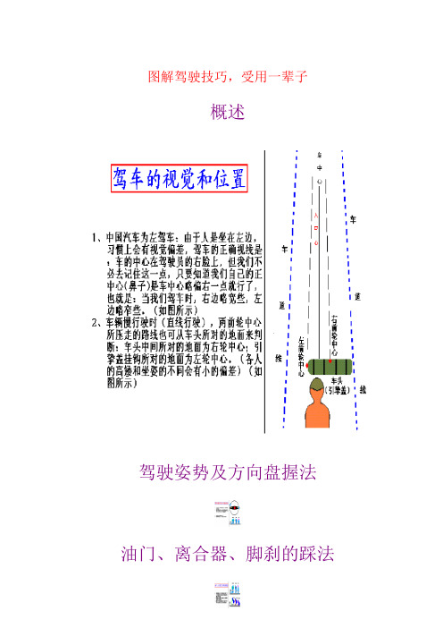 图解车距、驾驶技巧