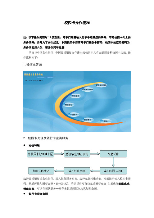 校园卡操作流程