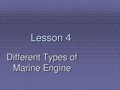 marine engine type